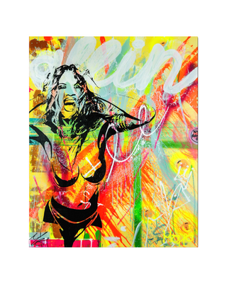 ALL IN - Pop Art Gemälde Leinwand