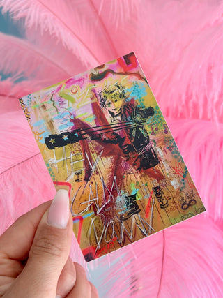 CALM DOWN Kunst Sticker Pop Art