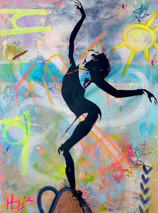 The First $ - Urban Art Leinwand Gemälde